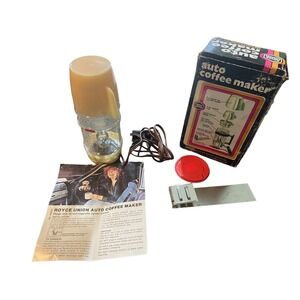 Vintage Royce Union Auto Coffee Maker RARE Lighter Plug-in Untested EUC